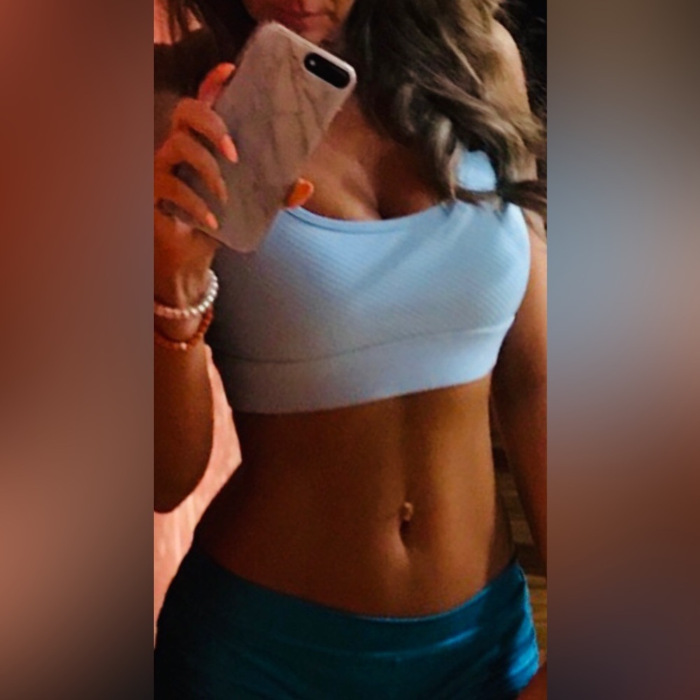 Lorna Jane 💙 Workout Sports Bra Blue Sky size S